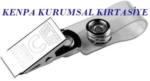 yaka kart klipsi metal çıt çıtlı 50 li resmi