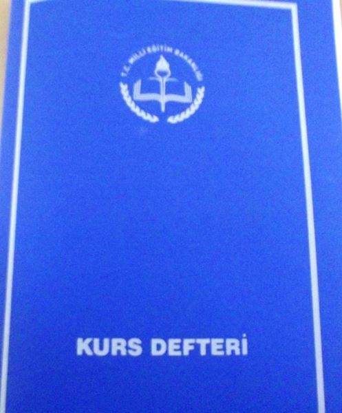 kurs defteri plastik kapak resmi