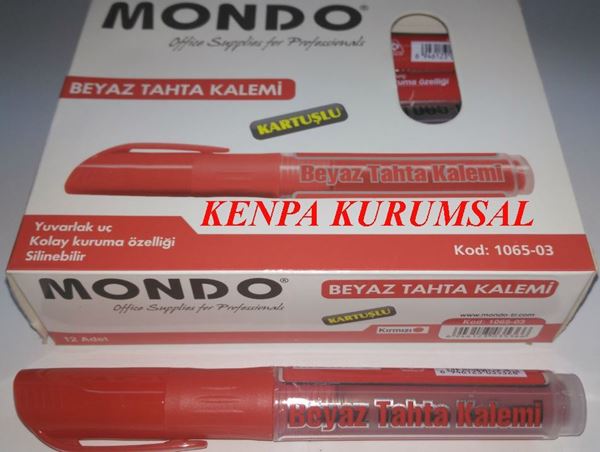 Mondo tahta kalemi kartuşlu kırmızı resmi