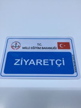 Ziyaretçi kartı pvc sert plastik resmi