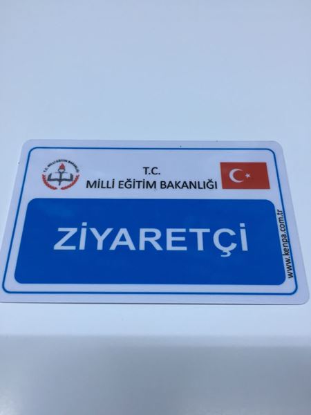 Ziyaretçi kartı pvc sert plastik resmi