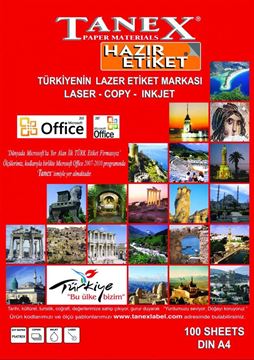Tanex Laser Etiket Tw-2007 200 x 37  mm resmi