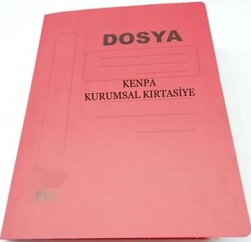 Tam Kapak Dosya Kırmızı Lüks 50 Li resmi