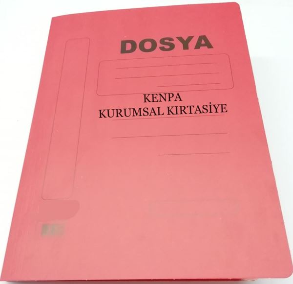 Tam Kapak Dosya Kırmızı Lüks 50 Li resmi