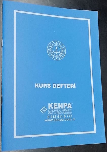 kurs defteri plastik kapak resmi