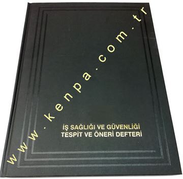 iş sağlığı ve güvenliği tespit ve önderi defteri ( NUMARALI ) CİLTLİ