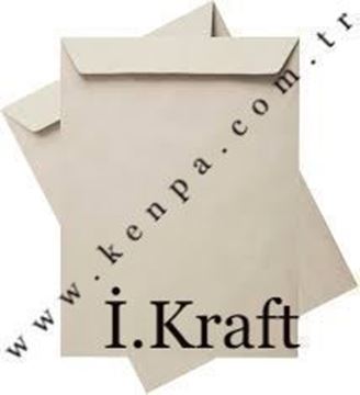 kraf torba zarf  silikonlu 32x42 90 gr