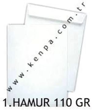 Torba zarf 13x17 1. hamur beyaz 110 gr.100 Lü