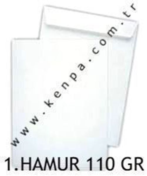 Torba zarf 26x35 1. hamur beyaz 110 gr.125 Li