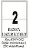 Kenpa A4 Lazer Etiket 199,6 X 143,5 mm