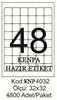 Kenpa A4 Lazer Etiket 32x32 mm